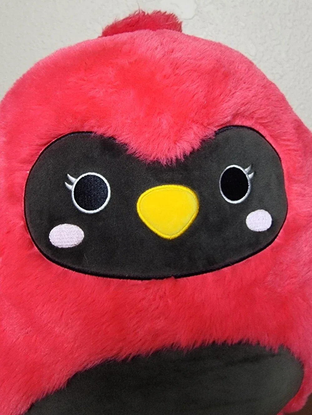 Squishmallows Fuzz-A-Mallows Cazlan Red Cardinal 12